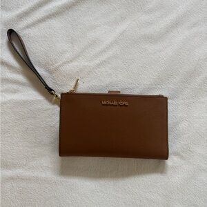 Michael Kors Brown Wristlet